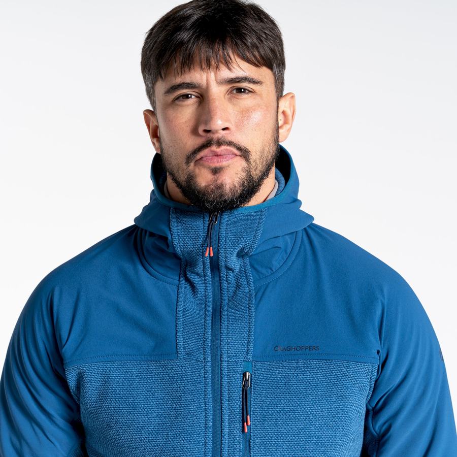 Jerséis Craghoppers Abrigo Encapuchado Hombre Azul Marino Azules | WVB554BE