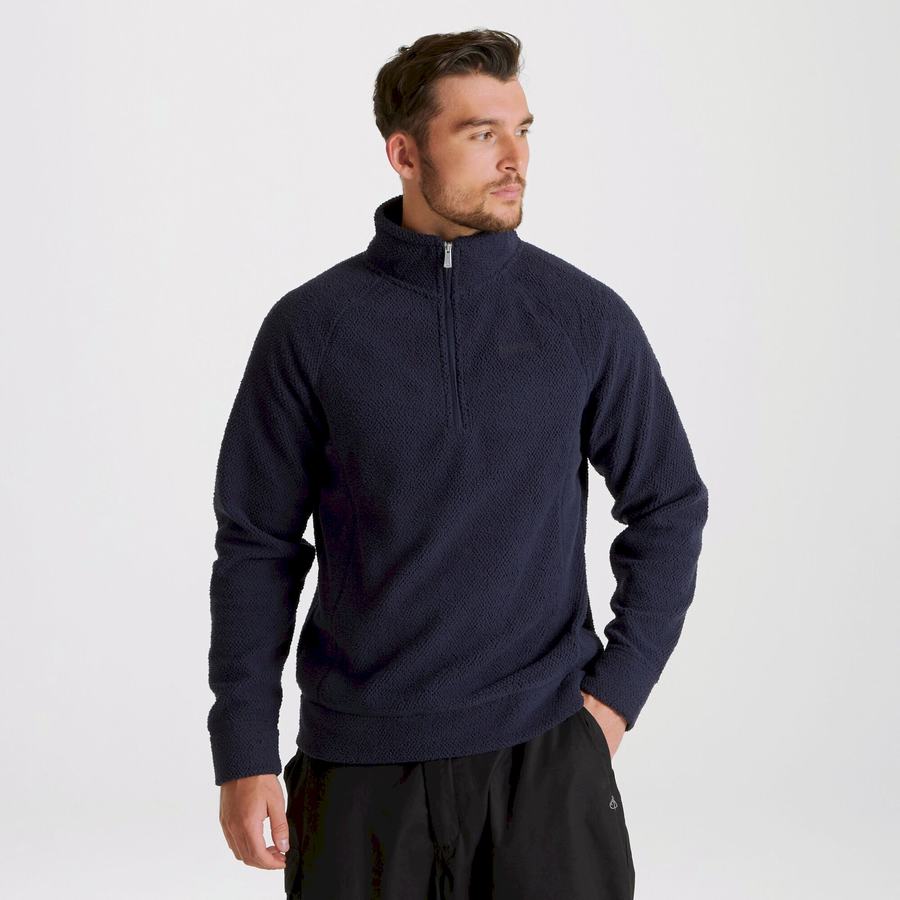 Jerséis Craghoppers Cason Half-Zip Hombre Azules Azul Marino | BWT6924LT