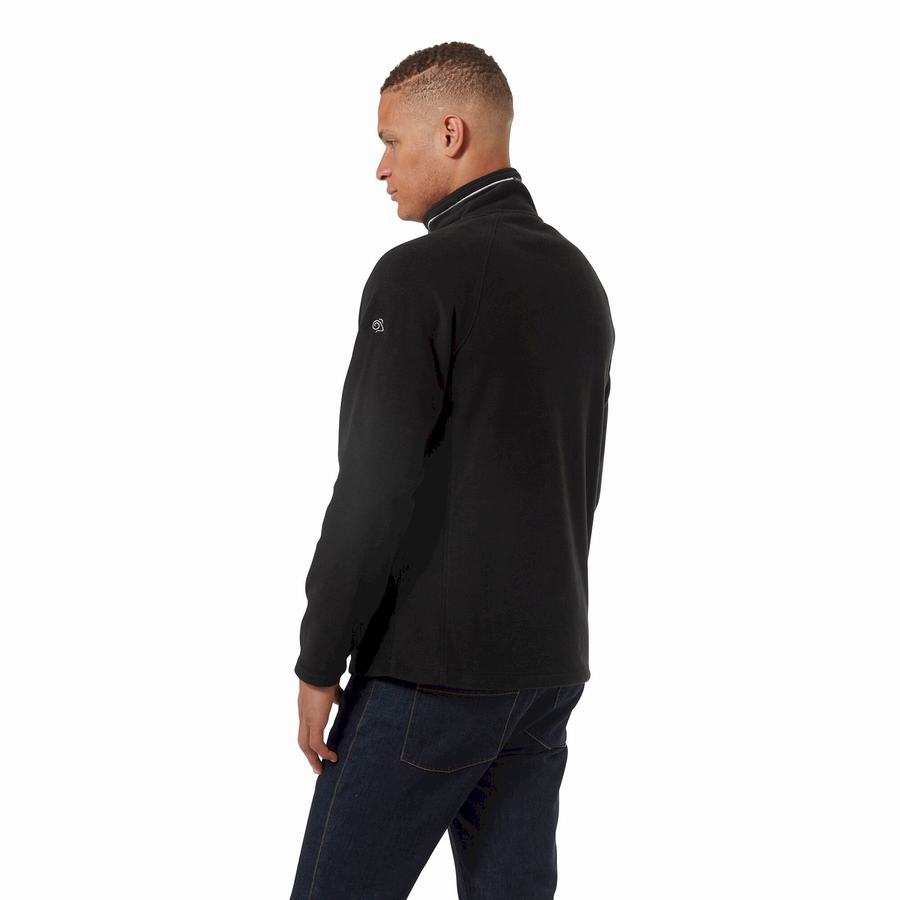 Jerséis Craghoppers Corey Half Zip Hombre Negros | IFL8993RR