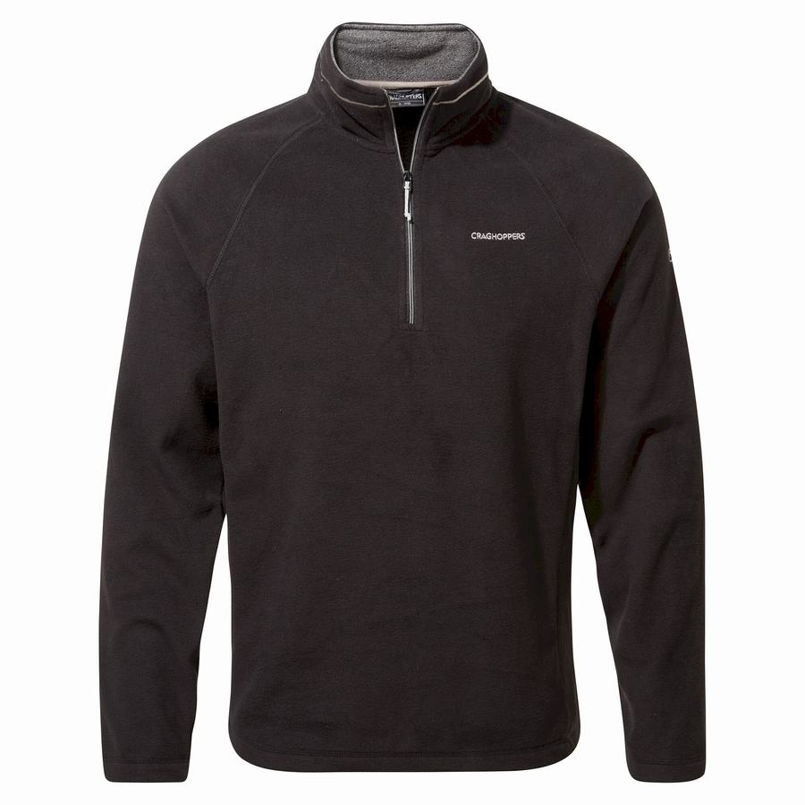 Jerséis Craghoppers Corey Half Zip Hombre Negros | IFL8993RR