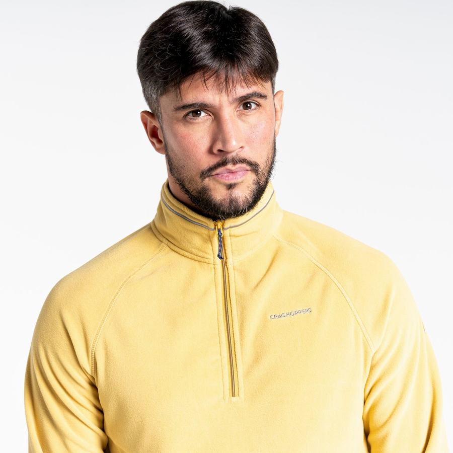 Jerséis Craghoppers Corey Half Zip Hombre Amarillos | IUV7370VP