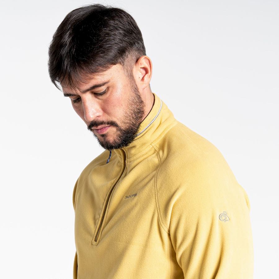 Jerséis Craghoppers Corey Half Zip Hombre Amarillos | IUV7370VP