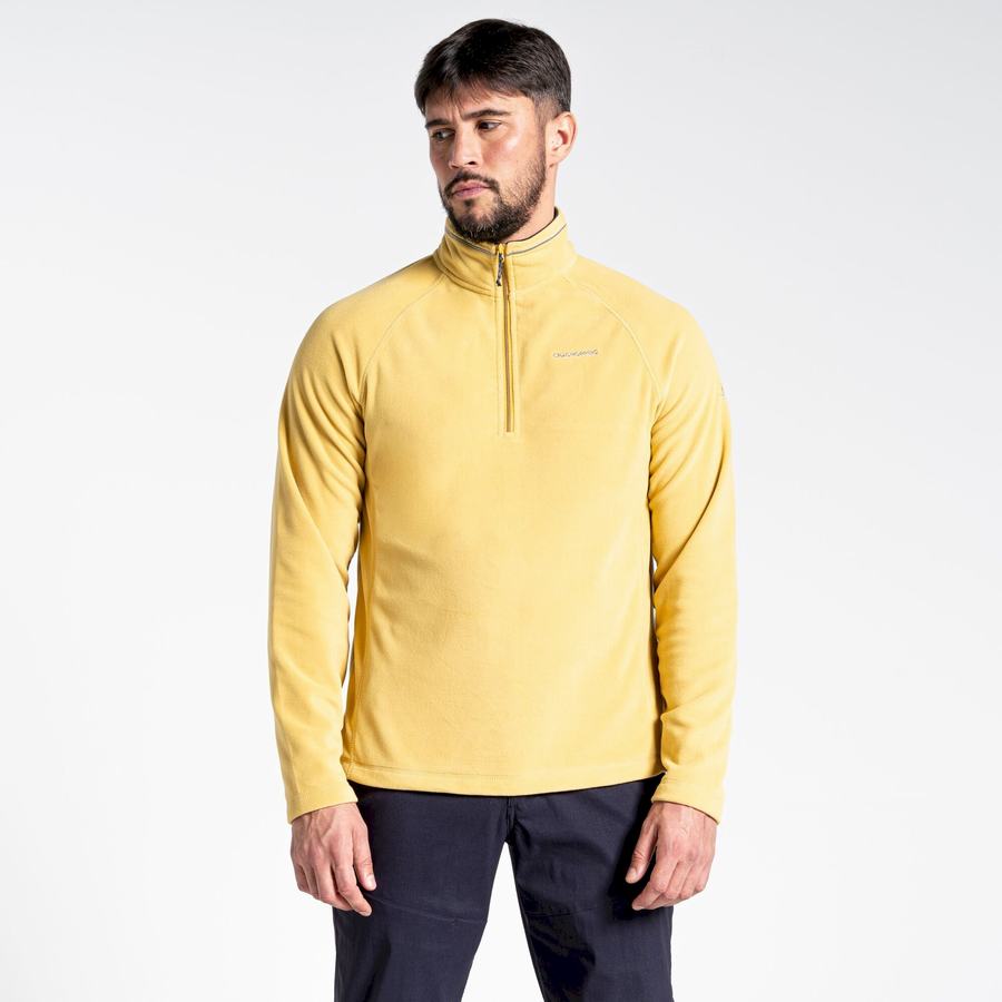 Jerséis Craghoppers Corey Half Zip Hombre Amarillos | IUV7370VP