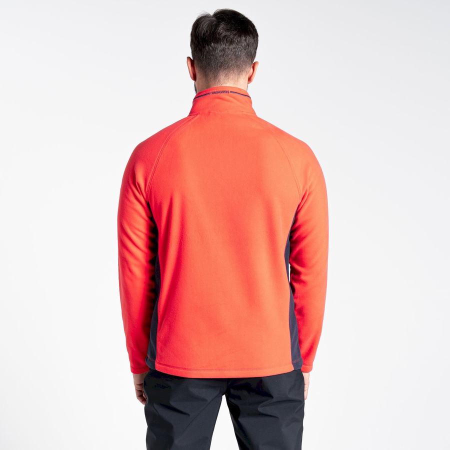 Jerséis Craghoppers Corey Half Zip Hombre Naranjas Rojos Azul Marino | LCM336AL