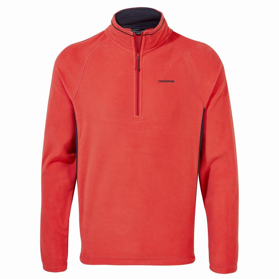 Jerséis Craghoppers Corey Half Zip Hombre Naranjas Rojos Azul Marino | LCM336AL