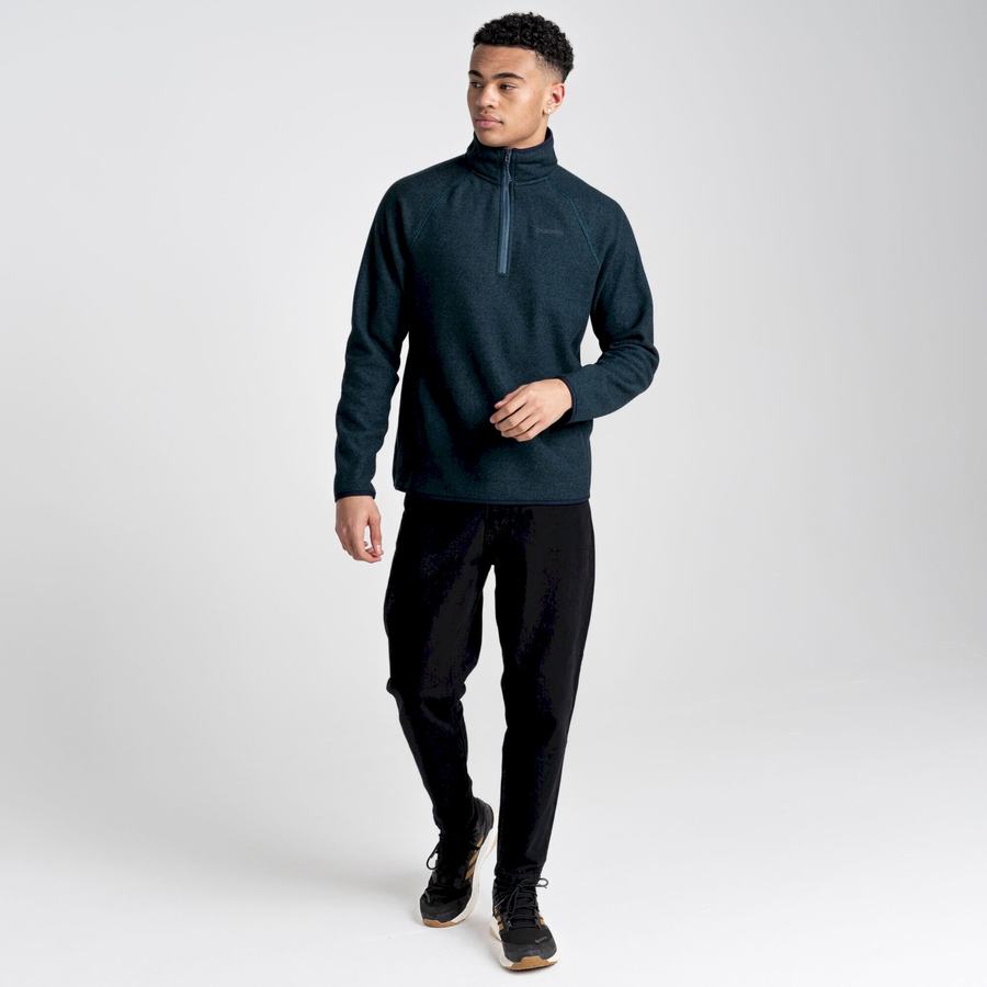 Jerséis Craghoppers Durrus Half Zip Hombre Azules Oscuro | XFS5145WV