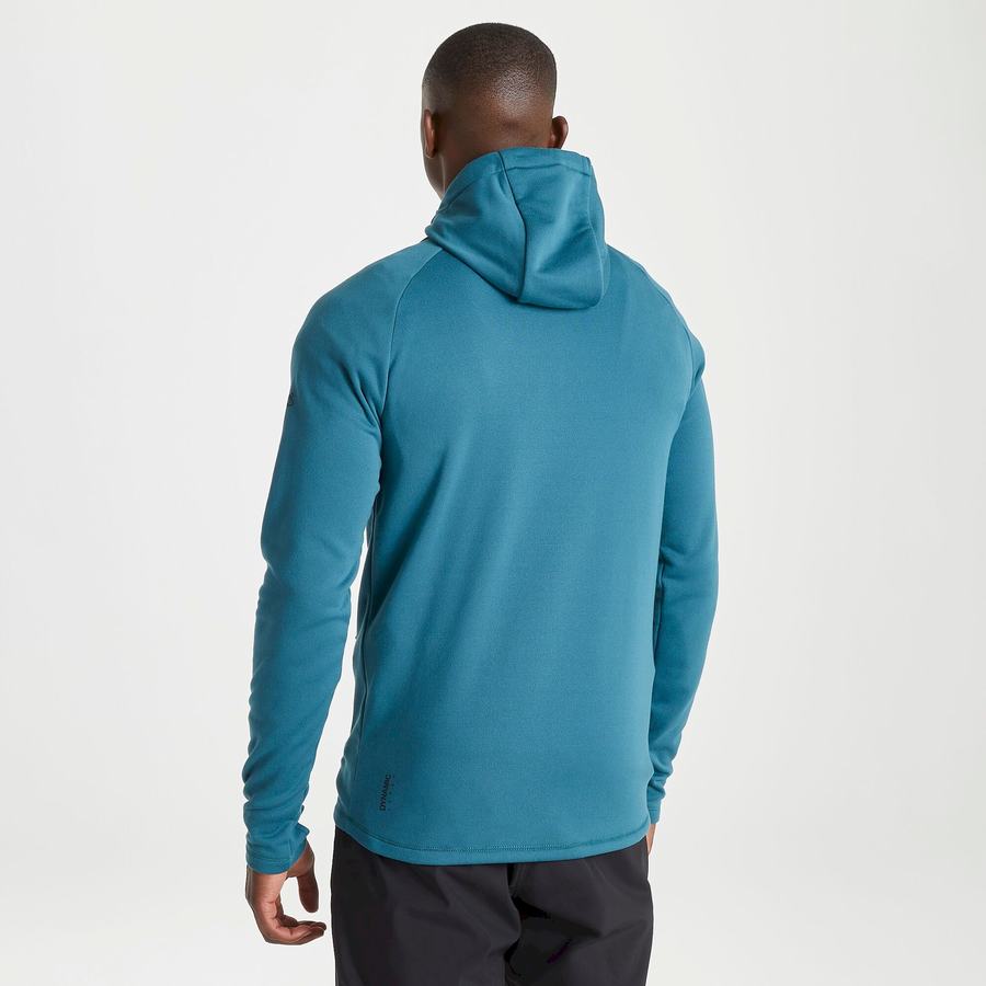 Jerséis Craghoppers Dynamic Encapuchado Half Zip Invierno Hombre Azules | DSW2728GW