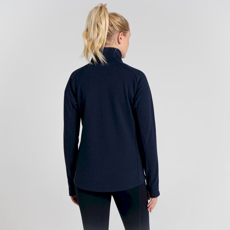 Jerséis Craghoppers Dynamic Pro Half Zip Mujer Azules Azul Marino | NHY85100UW