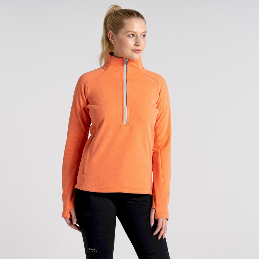 Jerséis Craghoppers Dynamic Pro Half Zip Mujer Coral | VOR8329TQ