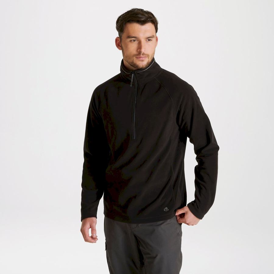 Jerséis Craghoppers Expert Corey 200 Half Zip Hombre Negros | DMZ9019MK