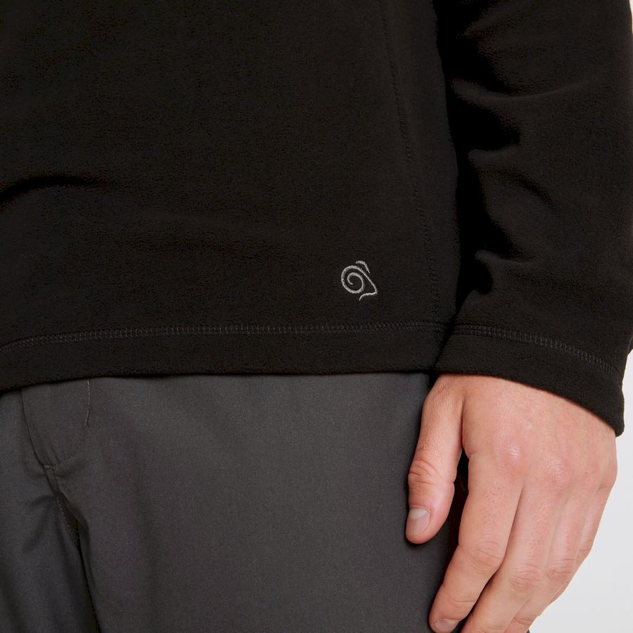 Jerséis Craghoppers Expert Corey 200 Half Zip Hombre Negros | DMZ9019MK