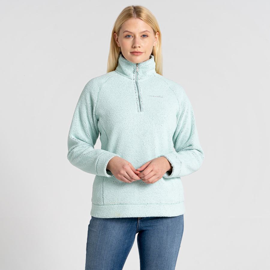 Jerséis Craghoppers Lilian Half Zip Mujer Verdes | NCK8957YF