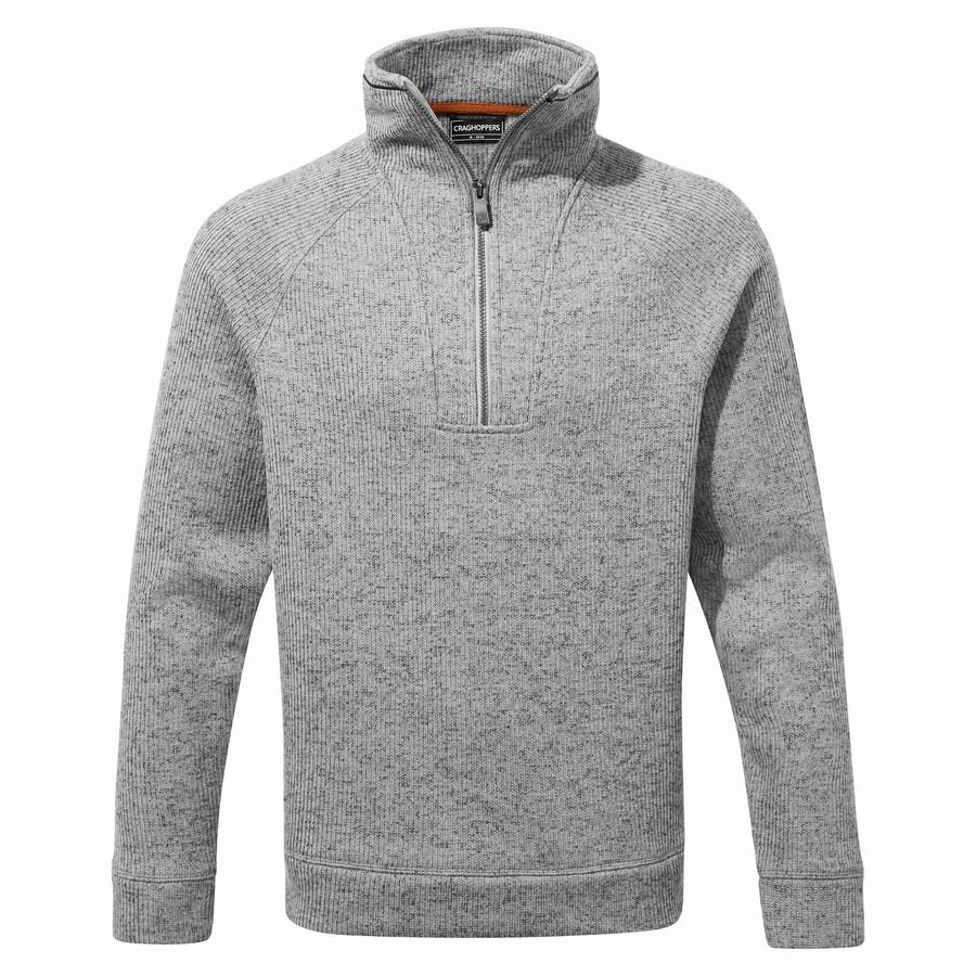 Jerséis Craghoppers Logan Half Zip Hombre Grises | JBG9860EM