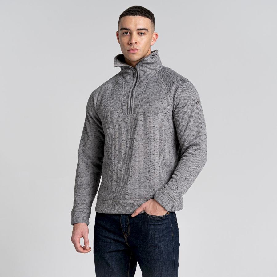 Jerséis Craghoppers Logan Half Zip Hombre Grises | JBG9860EM