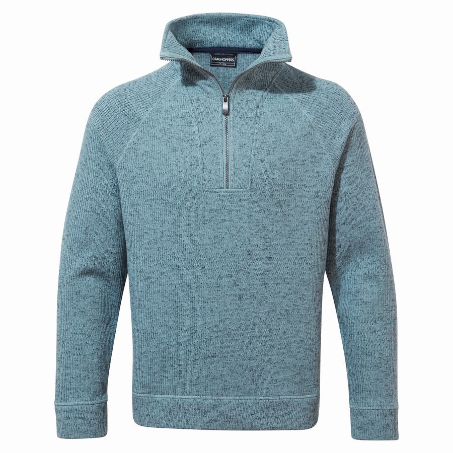 Jerséis Craghoppers Logan Half Zip Hombre Azules | NFO5371XK