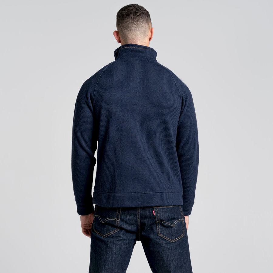 Jerséis Craghoppers Logan Half Zip Hombre Azules Azul Marino | UDN824KM