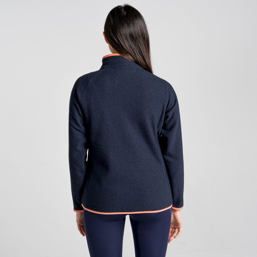 Jerséis Craghoppers Milia Half Zip Mujer Azules Azul Marino | VAA9997TI