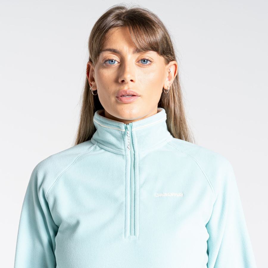 Jerséis Craghoppers Miska Half Zip Mujer Verdes | QRZ7253MD