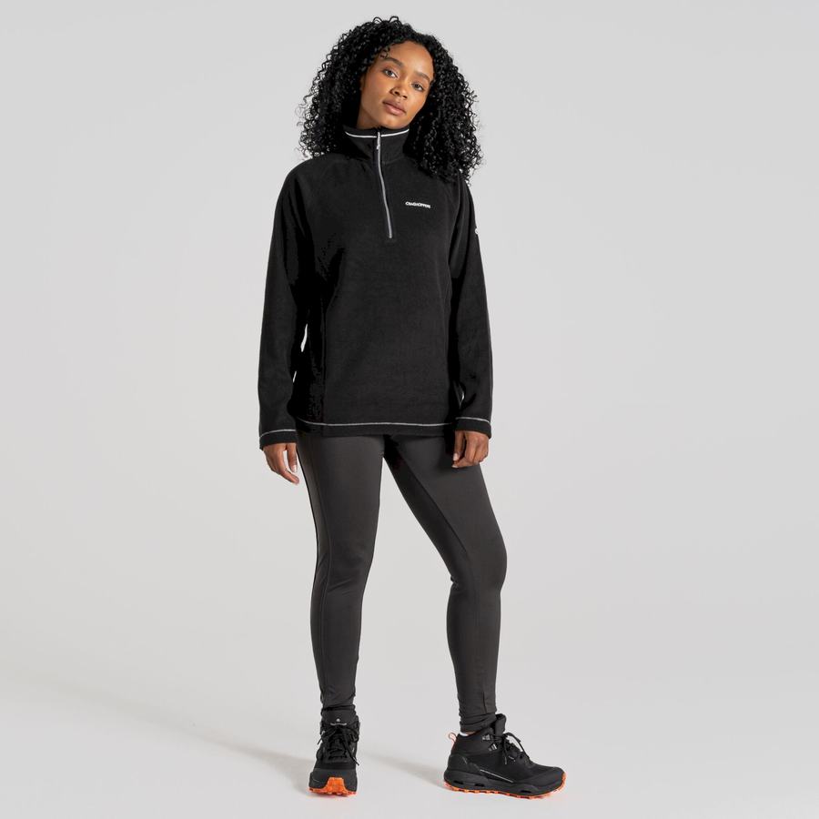 Jerséis Craghoppers Miska Half Zip Mujer Negros | XHM3225VP