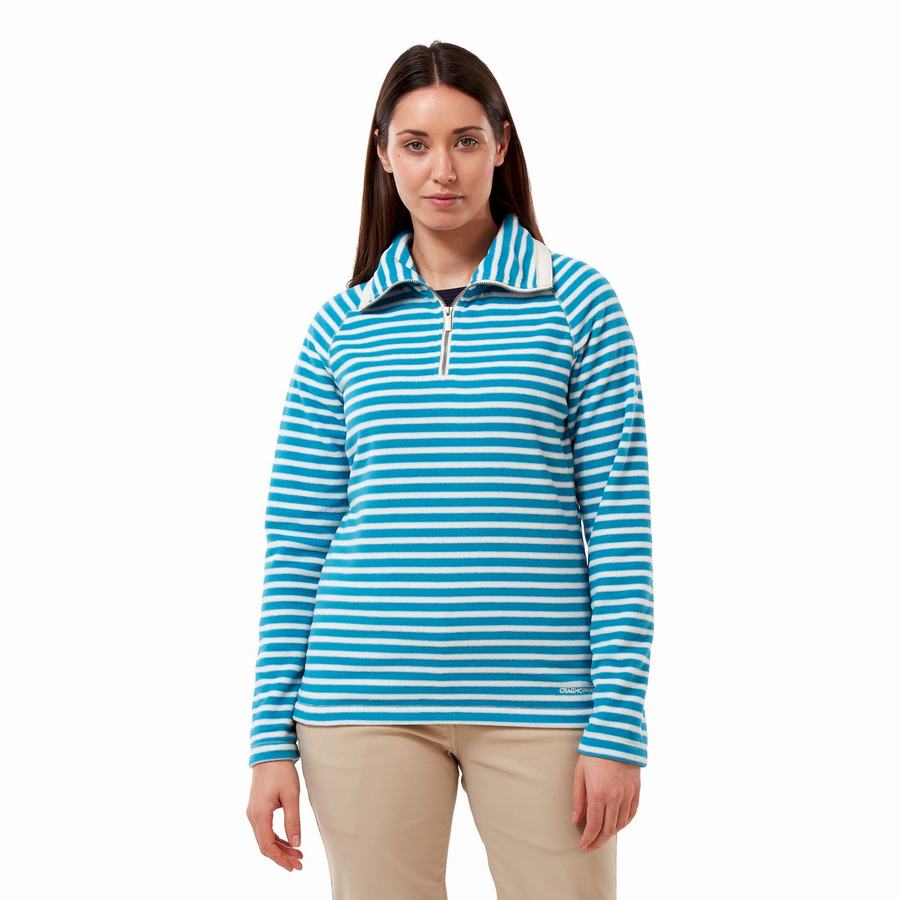 Jerséis Craghoppers Natalia Half Zip Mujer Azul Marino Azules | JME6873JJ