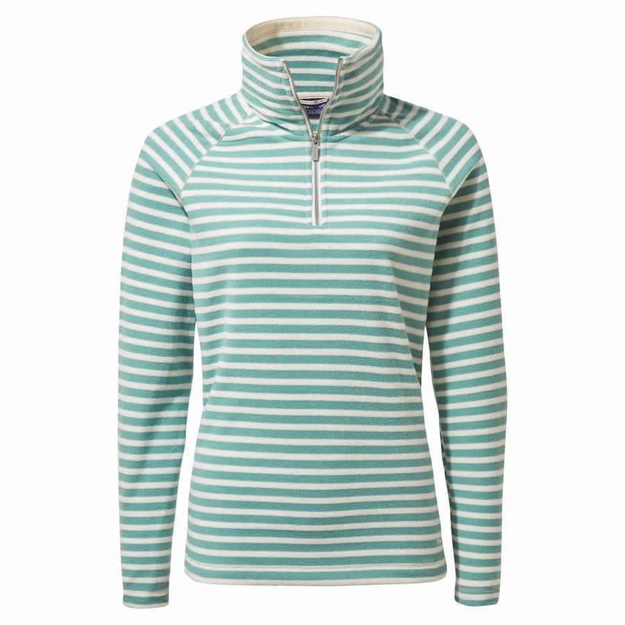 Jerséis Craghoppers Natalia Half Zip Mujer Stripes | TUX6491NU