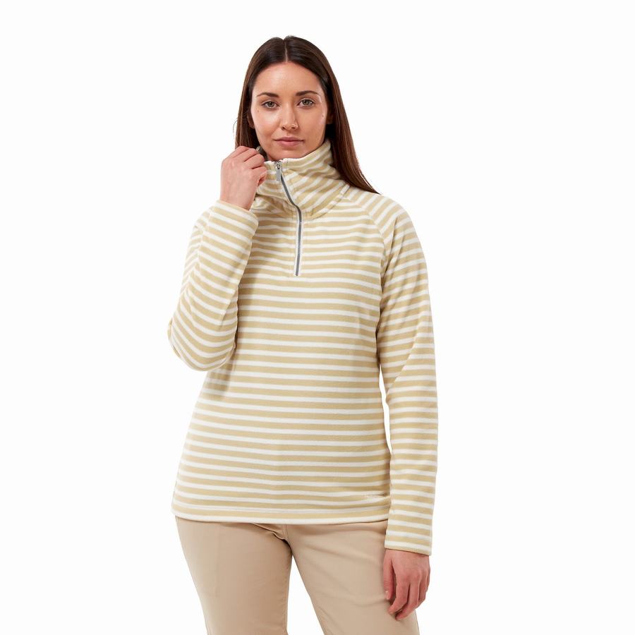 Jerséis Craghoppers Natalia Half Zip Mujer Amarillos | WKD251ZG