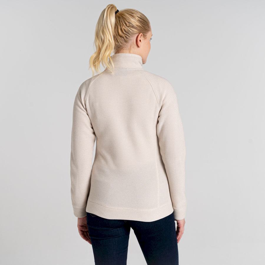 Jerséis Craghoppers Pharah Half Zip Mujer Blancos | ZOJ3226QN