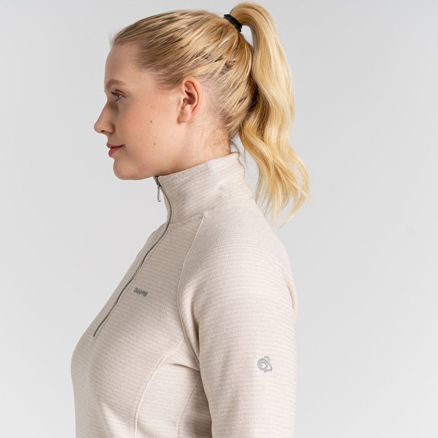 Jerséis Craghoppers Pharah Half Zip Mujer Blancos | ZOJ3226QN