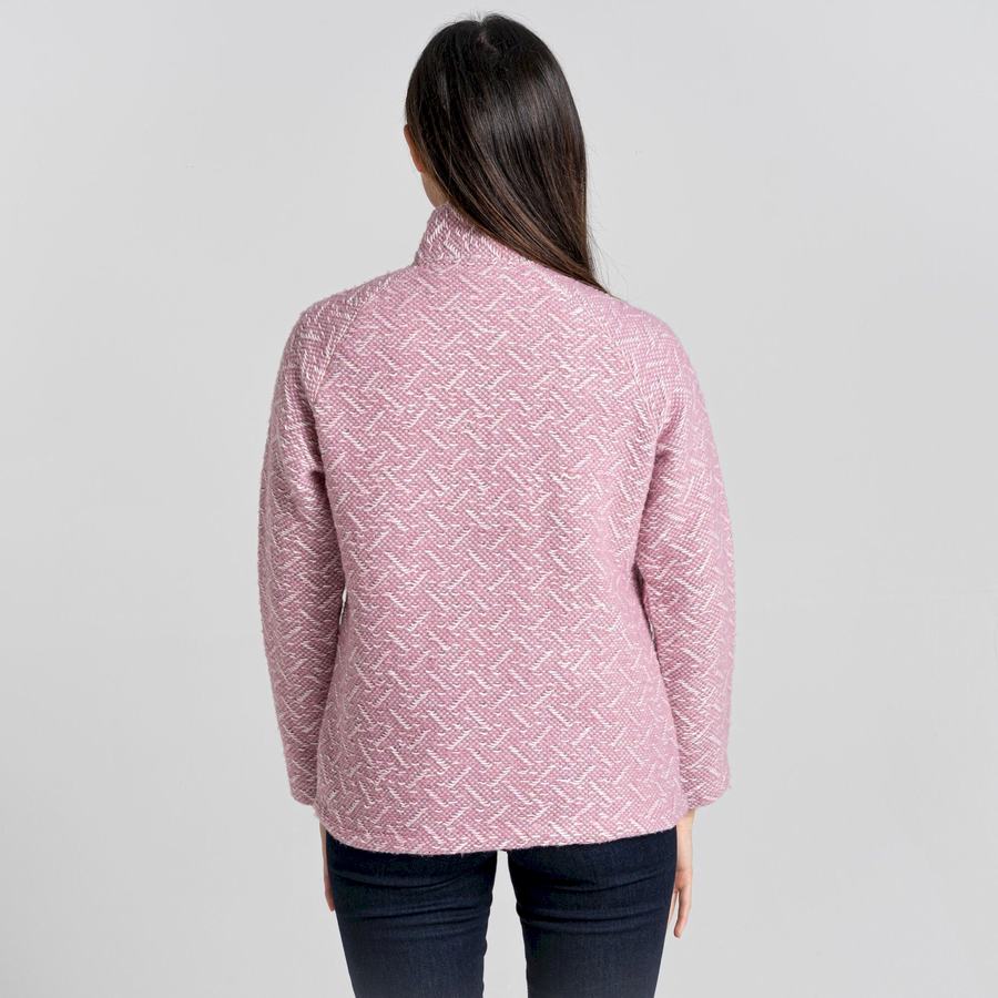 Jerséis Craghoppers Talladale Half Zip Mujer Rosas | GXZ5840VB