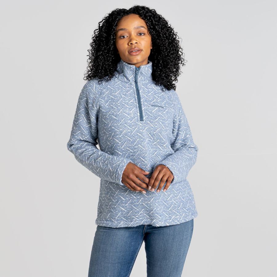 Jerséis Craghoppers Talladale Half Zip Mujer Azules | WGF2073PI