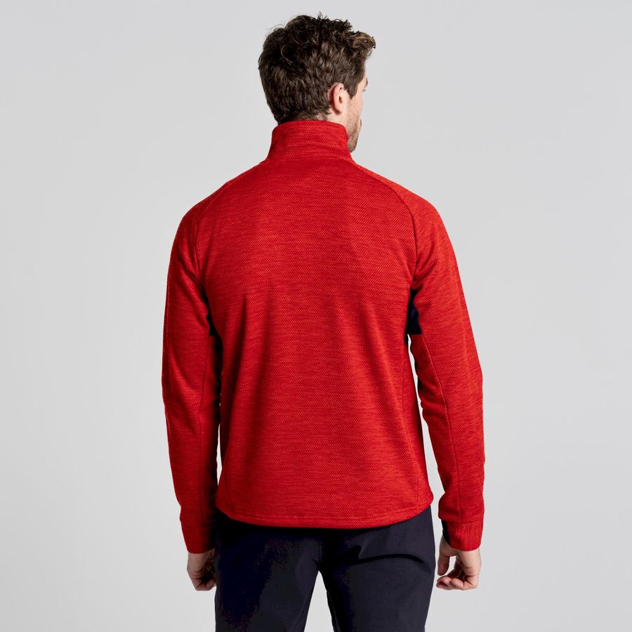 Jerséis Craghoppers Tarbert Half Zip Hombre Rojos | DIE8446GA