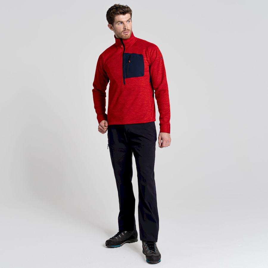 Jerséis Craghoppers Tarbert Half Zip Hombre Rojos | DIE8446GA