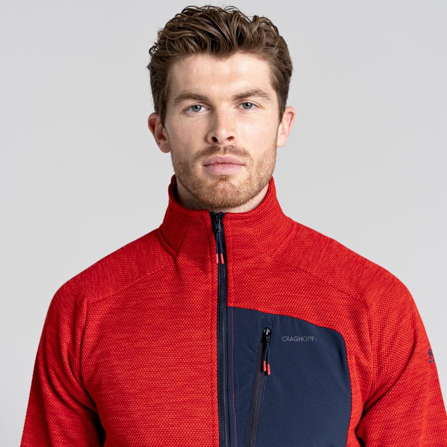 Jerséis Craghoppers Tarbert Half Zip Hombre Rojos | DIE8446GA