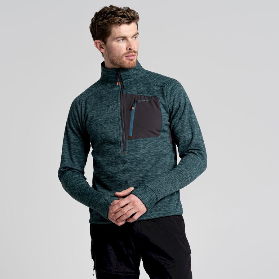 Jerséis Craghoppers Tarbert Half Zip Hombre Verdes | NJP8347AV