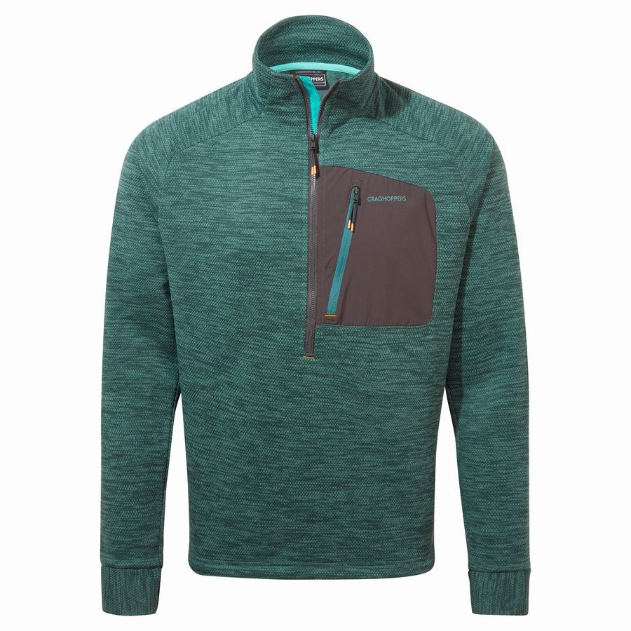 Jerséis Craghoppers Tarbert Half Zip Hombre Verdes | NJP8347AV