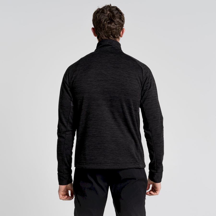 Jerséis Craghoppers Tarbert Half Zip Hombre Negros | TEM3581LR