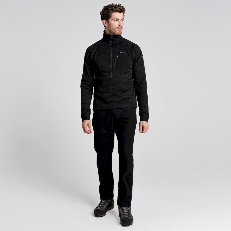 Jerséis Craghoppers Tarbert Half Zip Hombre Negros | TEM3581LR