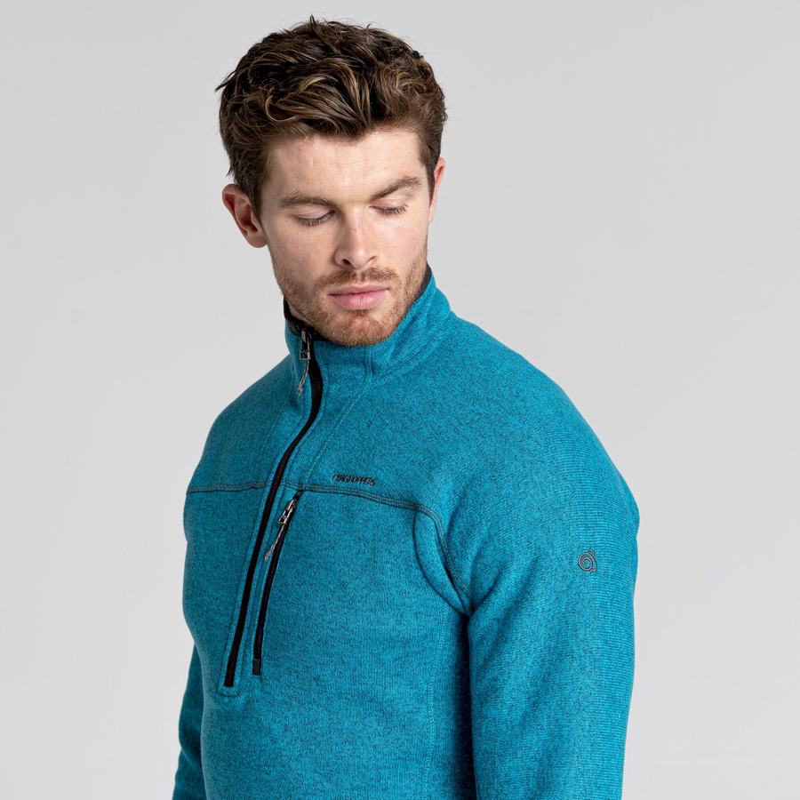 Jerséis Craghoppers Torney Half Zip Hombre Azules | IXH303JD