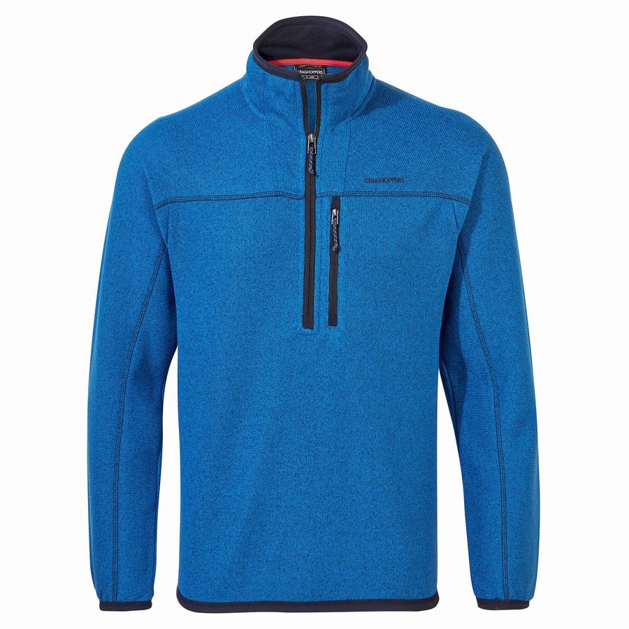 Jerséis Craghoppers Torney Half Zip Hombre Azules | SOV9123BX