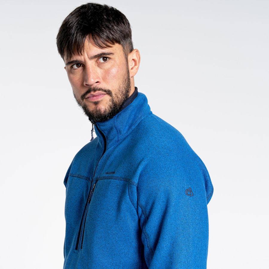 Jerséis Craghoppers Torney Half Zip Hombre Azules | SOV9123BX