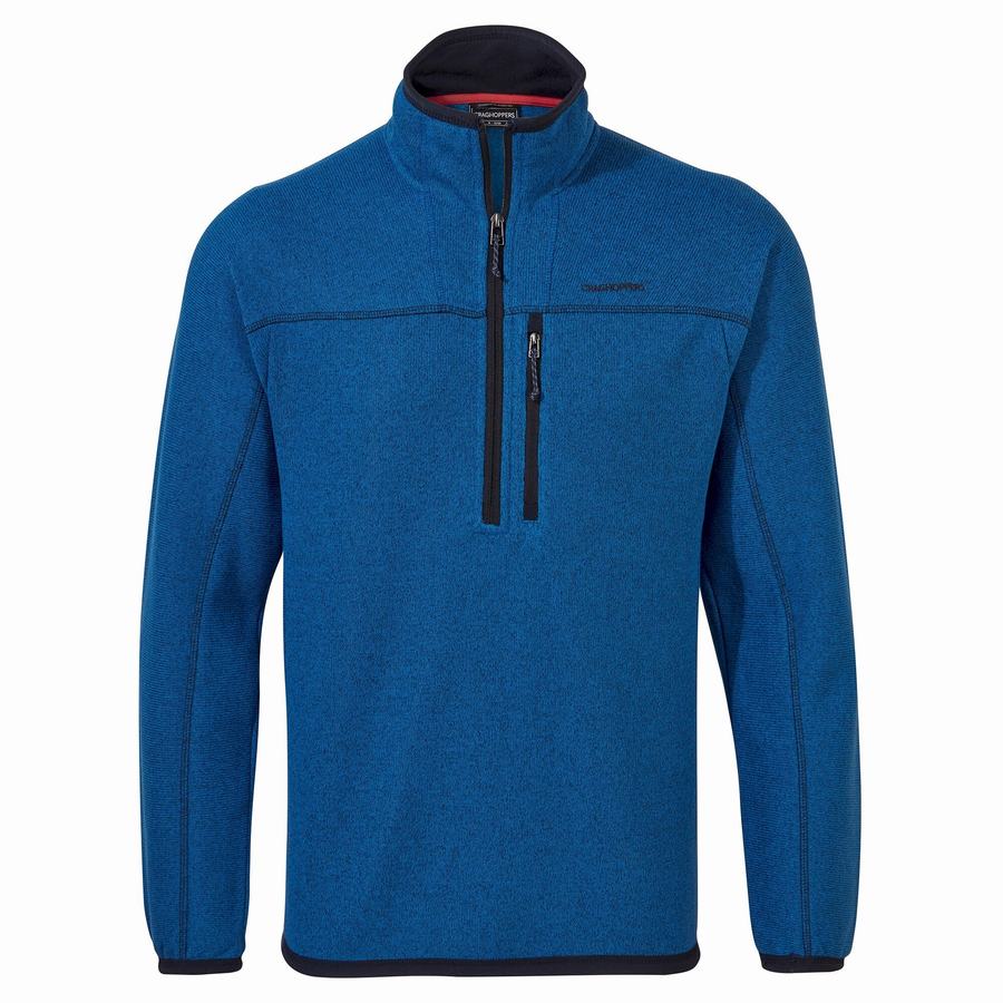 Jerséis Craghoppers Torney Half Zip Hombre Azules | SOV9123BX