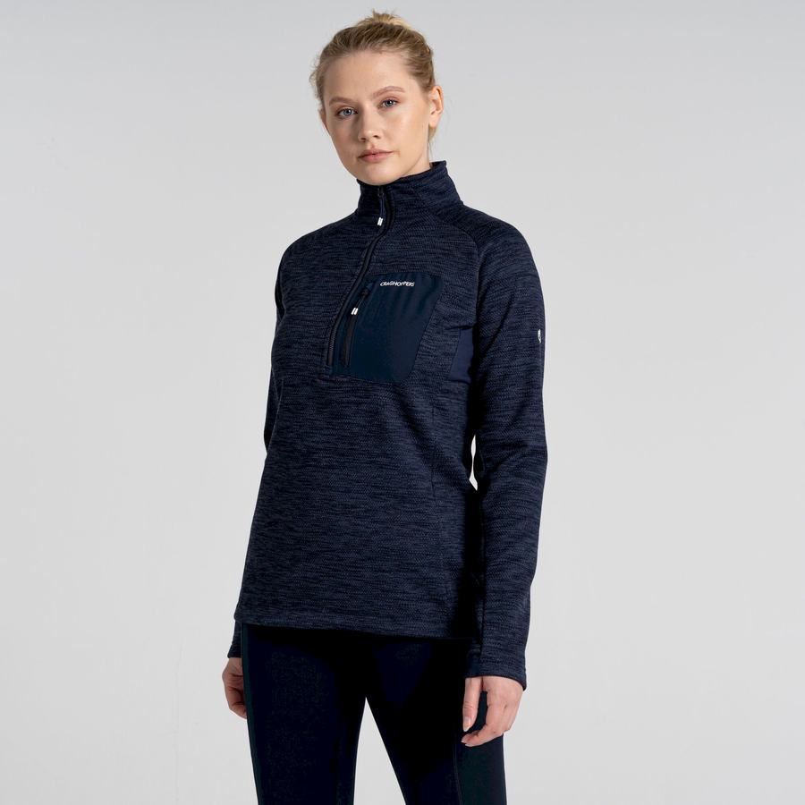 Jerséis Craghoppers Trina Half Zip Mujer Azules Azul Marino | IKC2565BQ