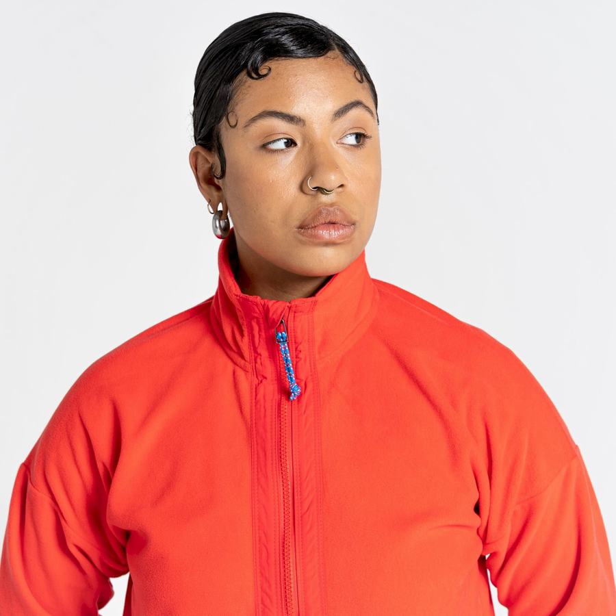 Jerséis Craghoppers Welwood Half Zip Mujer Naranjas Rojos Azules | HYI7371DS