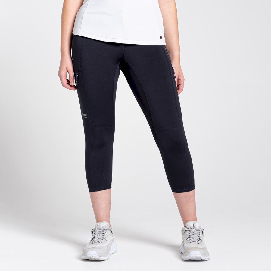 Leggins Craghoppers Dynamic Cropped Mujer Azul Marino | RSA4014FU