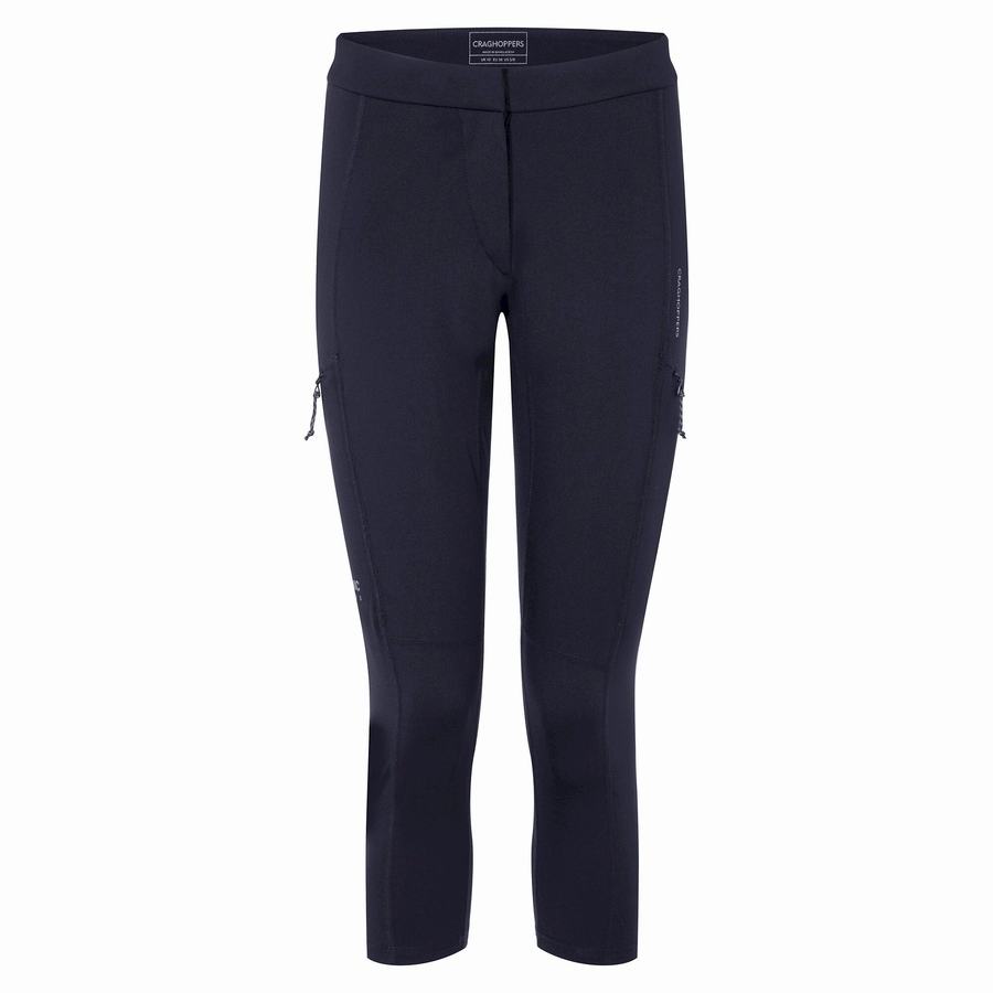 Leggins Craghoppers Dynamic Cropped Mujer Azul Marino | RSA4014FU