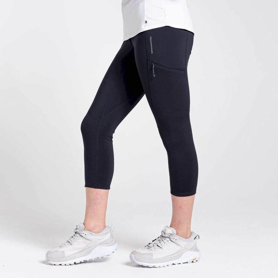 Leggins Craghoppers Dynamic Cropped Mujer Azul Marino | RSA4014FU