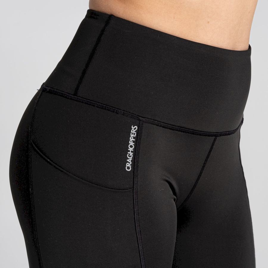 Leggins Craghoppers Kiwi Pro Mujer Negros | JMB3464HS