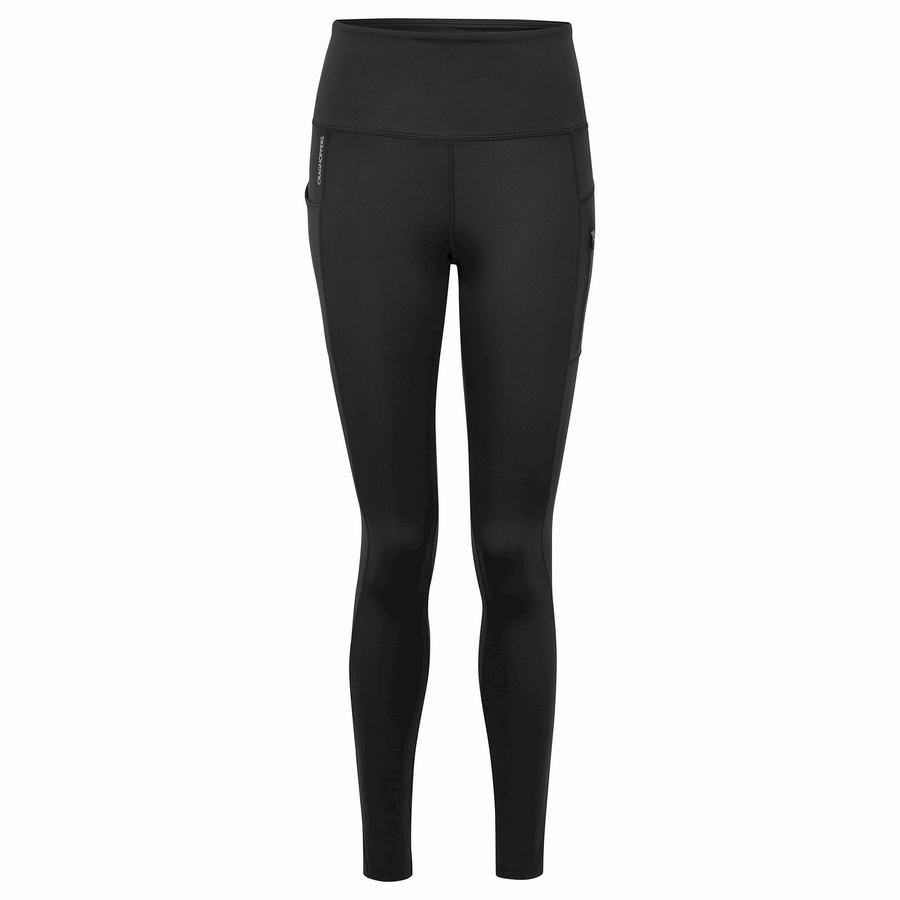 Leggins Craghoppers Kiwi Pro Mujer Negros | JMB3464HS