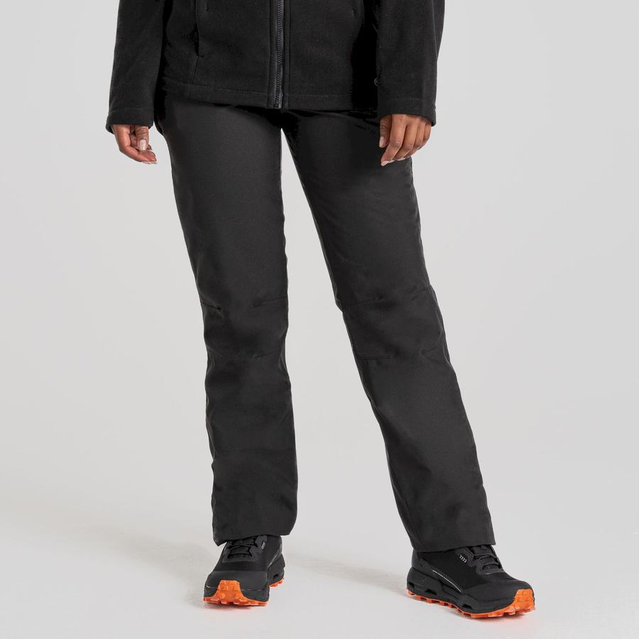 Pantalones Craghoppers Aysgarth II Thermo Impermeables Mujer Negros | JVZ9663WP