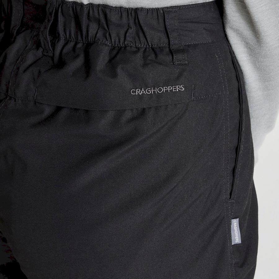 Pantalones Craghoppers Expert Kiwi Mujer Negros | KFP2379NZ